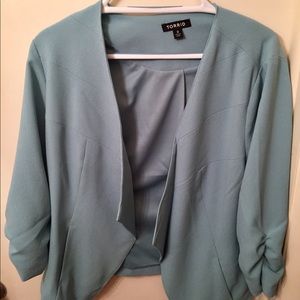 Torrid Light Teal Blazer